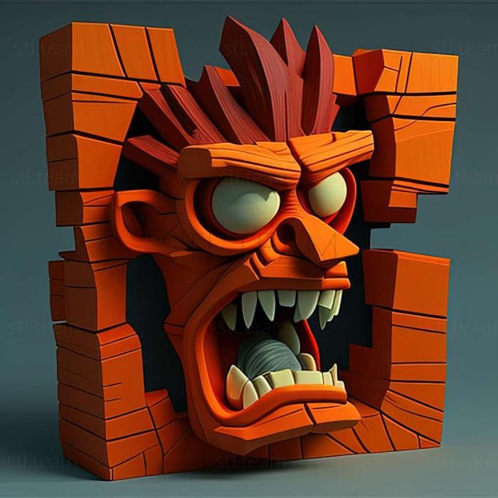 3D model Crash Bandicoot The Wrath of Cortex game (STL)